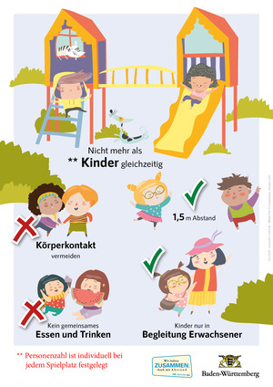 Spielplatzregeln ab 06.05.2020 Spielplatzregeln ab 06.05.2020