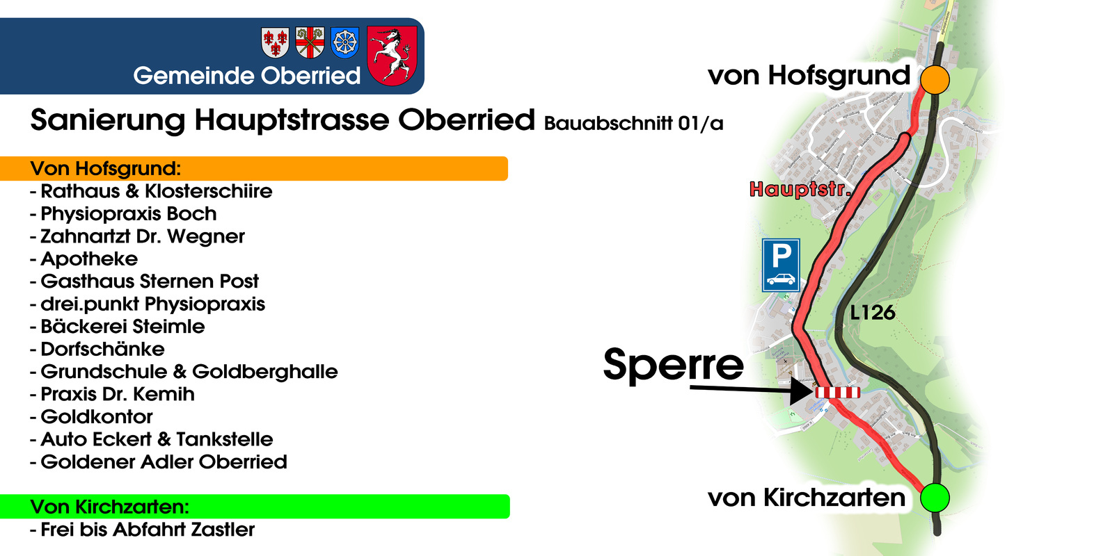 Baustelle Hauptstrae Ortseingang Abschnitt 01