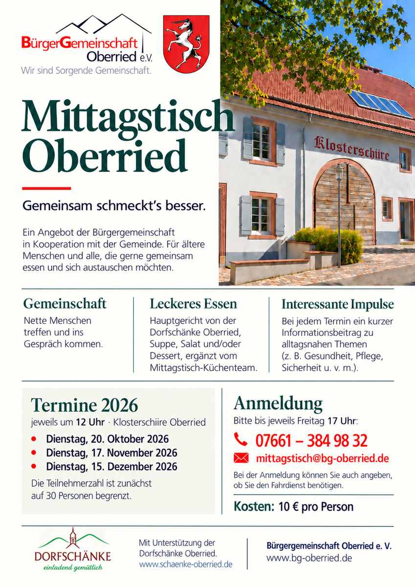 Mittagstisch Oberried Mittagstisch Oberried